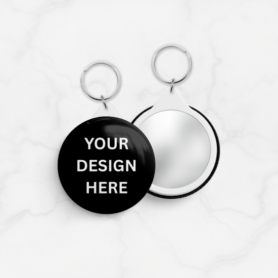 Custom Gantungan Kunci Cermin 58mm Bulat - Keychain Mirror Foto Logo Nama Design Sendiri Custom Gantungan Kunci Cermin 58mm Bulat - Keychain Mirror Foto Logo Nama Design Sendiri